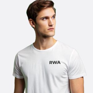 RWA Big Swirl T-Shirt – Man's Logo Tee – Bold Minimalist Streetwear by RWA.Inc