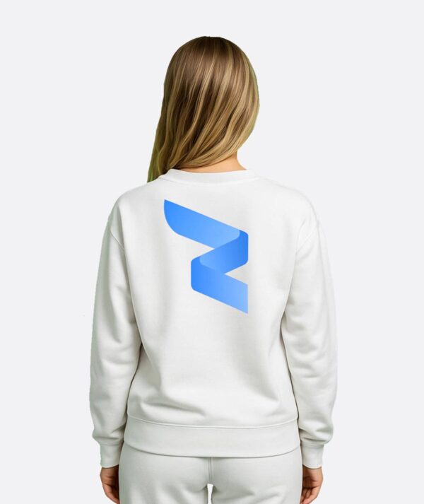 RWA Big Swirl Sweatshirt – Ladies Logo Sweatshirt – Bold Minimalist Streetwear by RWA.Inc - Image 2