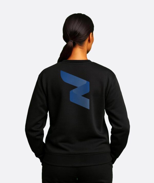 RWA Big Swirl Sweatshirt – Ladies Logo Sweatshirt – Bold Minimalist Streetwear by RWA.Inc - Image 2