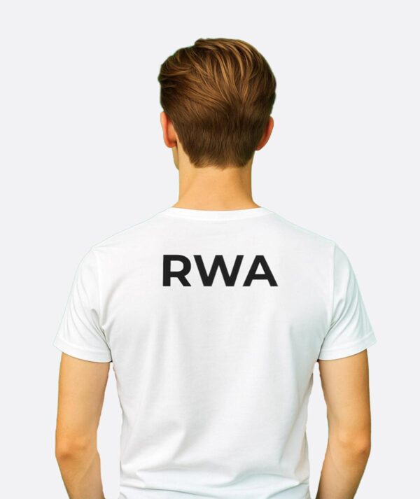 RWA Logo T-Shirt Man's – Minimalist Swirl Design – Casual Streetwear Tee by RWA.Inc - Image 2
