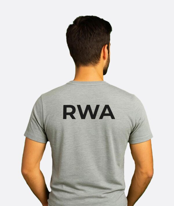 RWA Logo T-Shirt Man's – Minimalist Swirl Design – Casual Streetwear Tee by RWA.Inc - Image 2