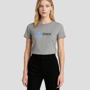 RWA Essential Logo T-Shirt – Ladies Streetwear Tee with Center Print – Casual Fit by RWA.Inc