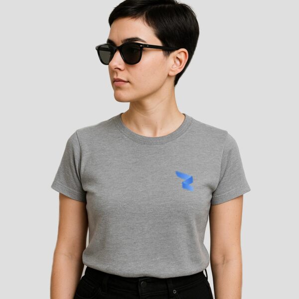 RWA Logo T-Shirt Ladies – Minimalist Swirl Design – Casual Streetwear Tee by RWA.Inc