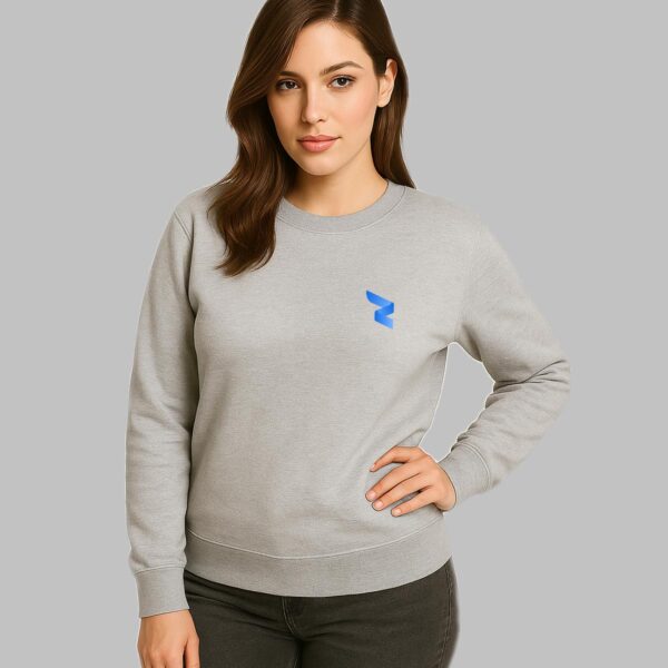 RWA Logo Sweatshirt Ladies – Minimalist Swirl Design – Casual Streetwear by RWA.Inc