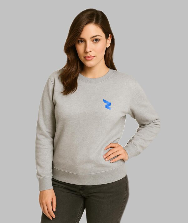 RWA Logo Sweatshirt Ladies – Minimalist Swirl Design – Casual Streetwear by RWA.Inc