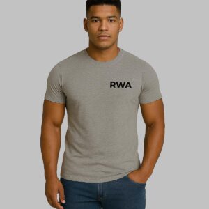 RWA Big Swirl T-Shirt – Man's Logo Tee – Bold Minimalist Streetwear by RWA.Inc