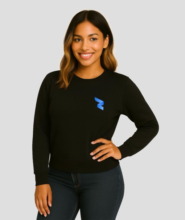 RWA Logo Sweatshirt Ladies – Minimalist Swirl Design – Casual Streetwear by RWA.Inc