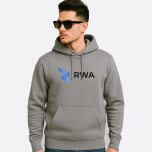RWA Essential Logo Hoodie – Man's Streetwear Hoodie with Center Print – Casual Fit by RWA.Inc