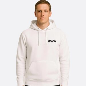 RWA Big Swirl Hoodie – Man's Logo Hoodie – Bold Minimalist Streetwear by RWA.Inc
