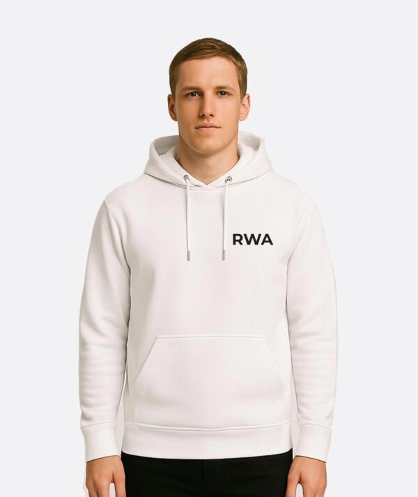 RWA Big Swirl Hoodie – Man's Logo Hoodie – Bold Minimalist Streetwear by RWA.Inc