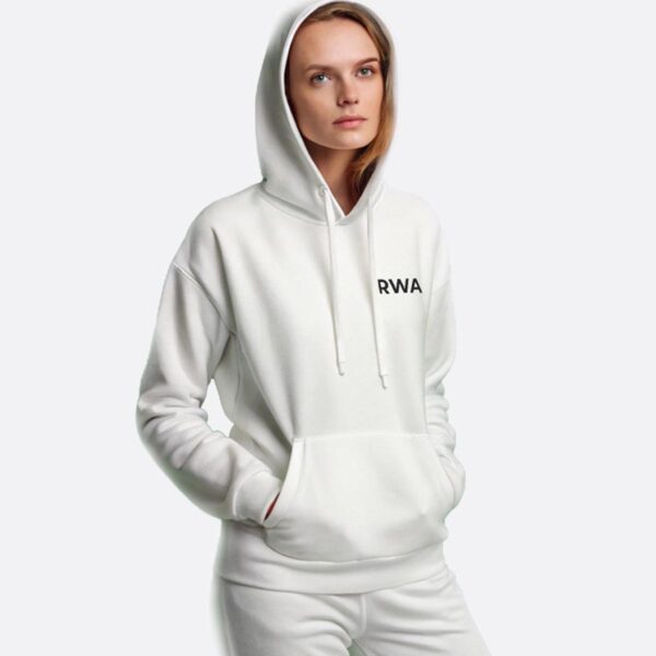 RWA Big Swirl Hoodie – Ladies Logo Hoodie – Bold Minimalist Streetwear by RWA.Inc