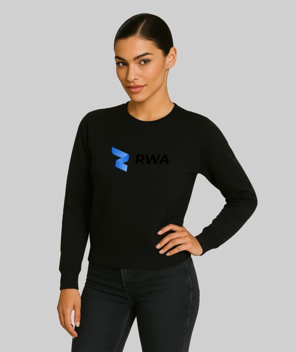 RWA Essential Logo Sweatshirt – Ladies Streetwear Sweatshirt with Center Print – Casual Fit by RWA.Inc