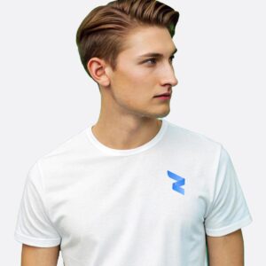 RWA Logo T-Shirt Man's – Minimalist Swirl Design – Casual Streetwear Tee by RWA.Inc