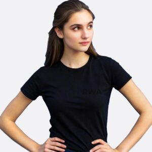 RWA Big Swirl T-Shirt – Ladies Logo Tee – Bold Minimalist Streetwear by RWA.Inc