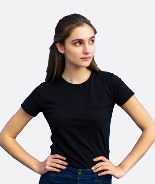RWA Big Swirl T-Shirt – Ladies Logo Tee – Bold Minimalist Streetwear by RWA.Inc
