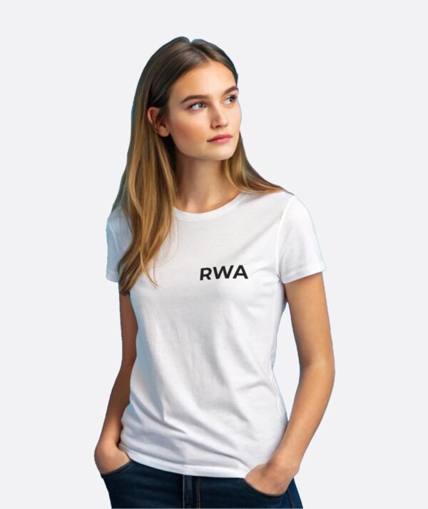 RWA Big Swirl T-Shirt – Ladies Logo Tee – Bold Minimalist Streetwear by RWA.Inc