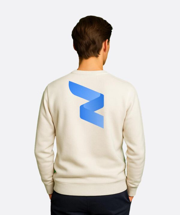RWA Big Swirl Sweatshirt – Man's Logo Sweatshirt – Bold Minimalist Streetwear by RWA.Inc - Image 2