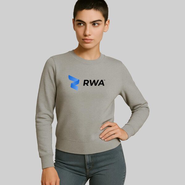 RWA Essential Logo Sweatshirt – Ladies Streetwear Sweatshirt with Center Print – Casual Fit by RWA.Inc