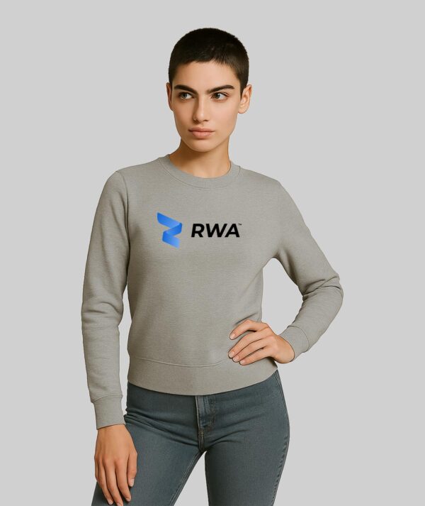 RWA Essential Logo Sweatshirt – Ladies Streetwear Sweatshirt with Center Print – Casual Fit by RWA.Inc