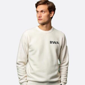 RWA Big Swirl Sweatshirt – Man's Logo Sweatshirt – Bold Minimalist Streetwear by RWA.Inc
