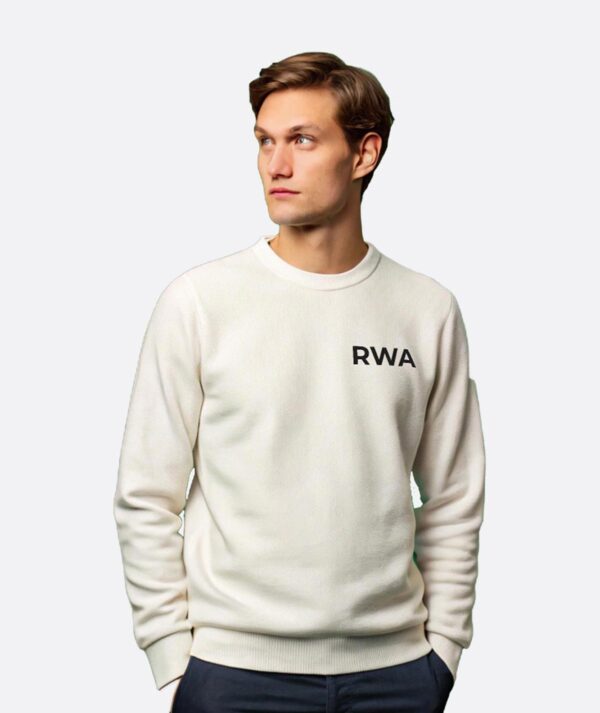 RWA Big Swirl Sweatshirt – Man's Logo Sweatshirt – Bold Minimalist Streetwear by RWA.Inc