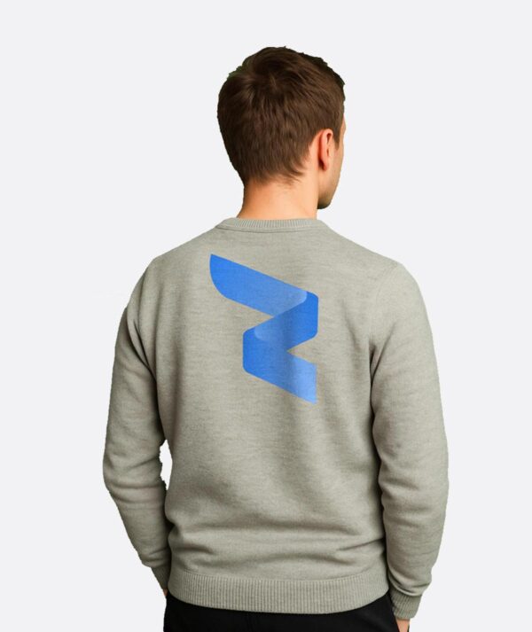 RWA Big Swirl Sweatshirt – Man's Logo Sweatshirt – Bold Minimalist Streetwear by RWA.Inc - Image 2