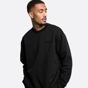 RWA Big Swirl Sweatshirt – Man's Logo Sweatshirt – Bold Minimalist Streetwear by RWA.Inc