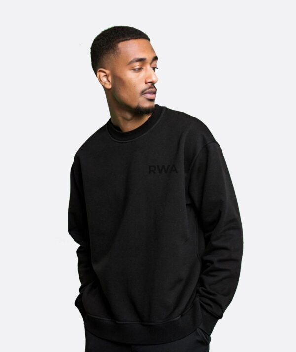 RWA Big Swirl Sweatshirt – Man's Logo Sweatshirt – Bold Minimalist Streetwear by RWA.Inc