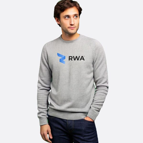 RWA Essential Logo Sweatshirt – Man's Streetwear Sweatshirt with Center Print – Casual Fit by RWA.Inc
