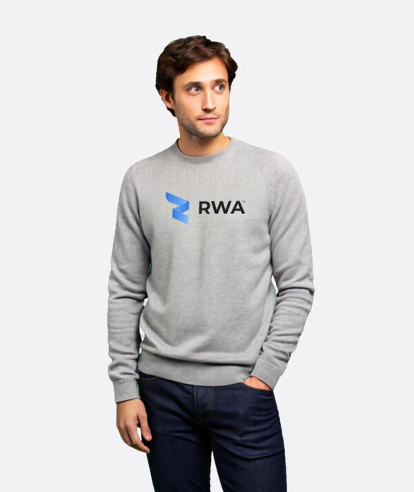 RWA Essential Logo Sweatshirt – Man's Streetwear Sweatshirt with Center Print – Casual Fit by RWA.Inc