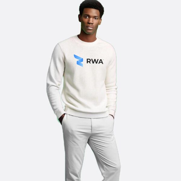 RWA Essential Logo Sweatshirt – Man's Streetwear Sweatshirt with Center Print – Casual Fit by RWA.Inc