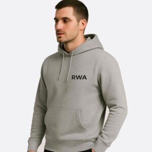RWA Big Swirl Hoodie – Man's Logo Hoodie – Bold Minimalist Streetwear by RWA.Inc