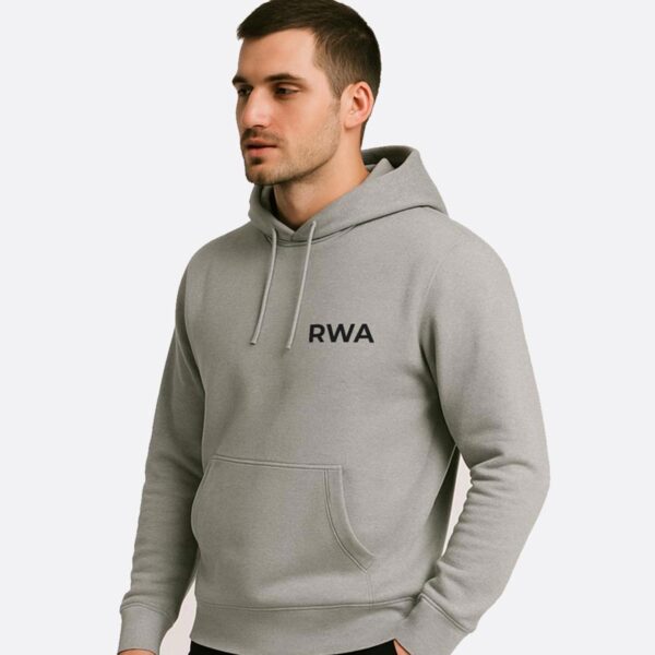 RWA Big Swirl Hoodie – Man's Logo Hoodie – Bold Minimalist Streetwear by RWA.Inc
