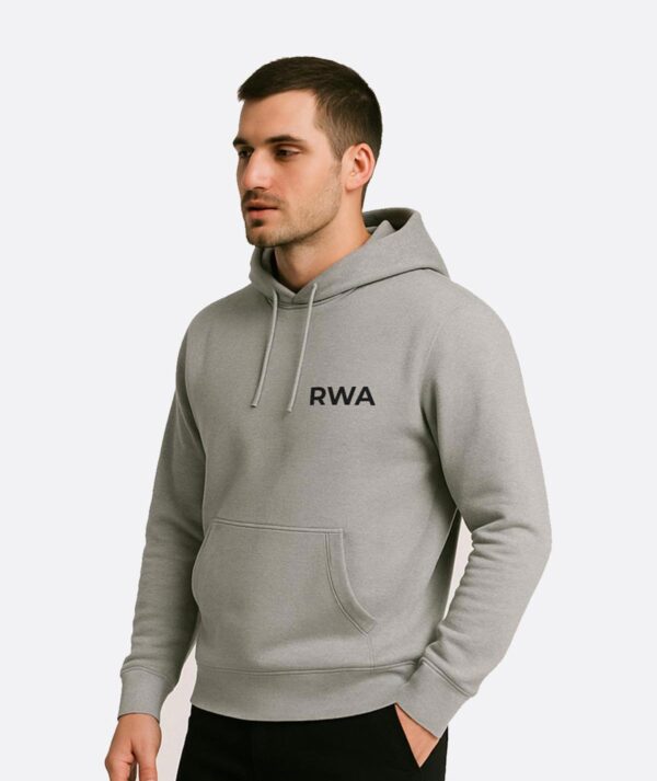 RWA Big Swirl Hoodie – Man's Logo Hoodie – Bold Minimalist Streetwear by RWA.Inc